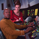 Sisko (Avery Brooks) and Dax (Terry Farrell) aboard the Enterprise in “Trials And Tribble-Ations”